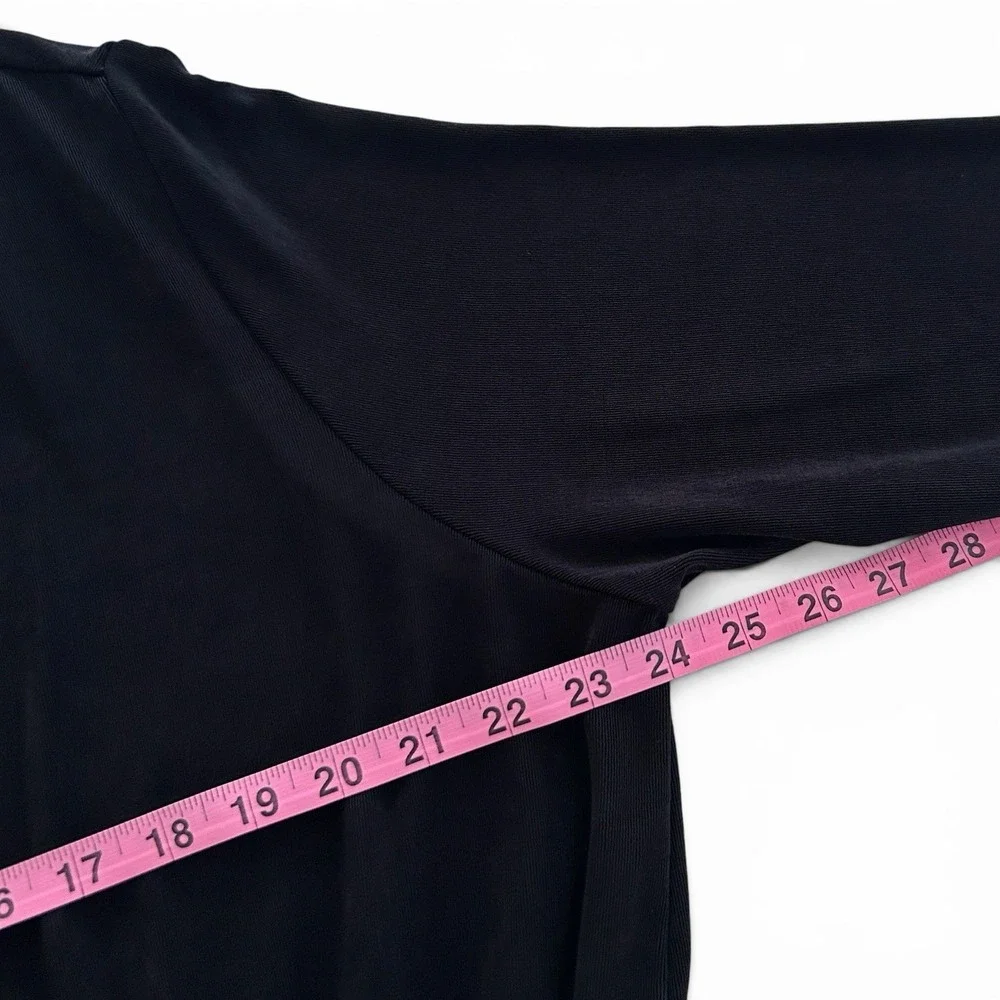 Chico's Travelers Women's XL Black Size 3 Open Front Drawstring Cardigan NWOT